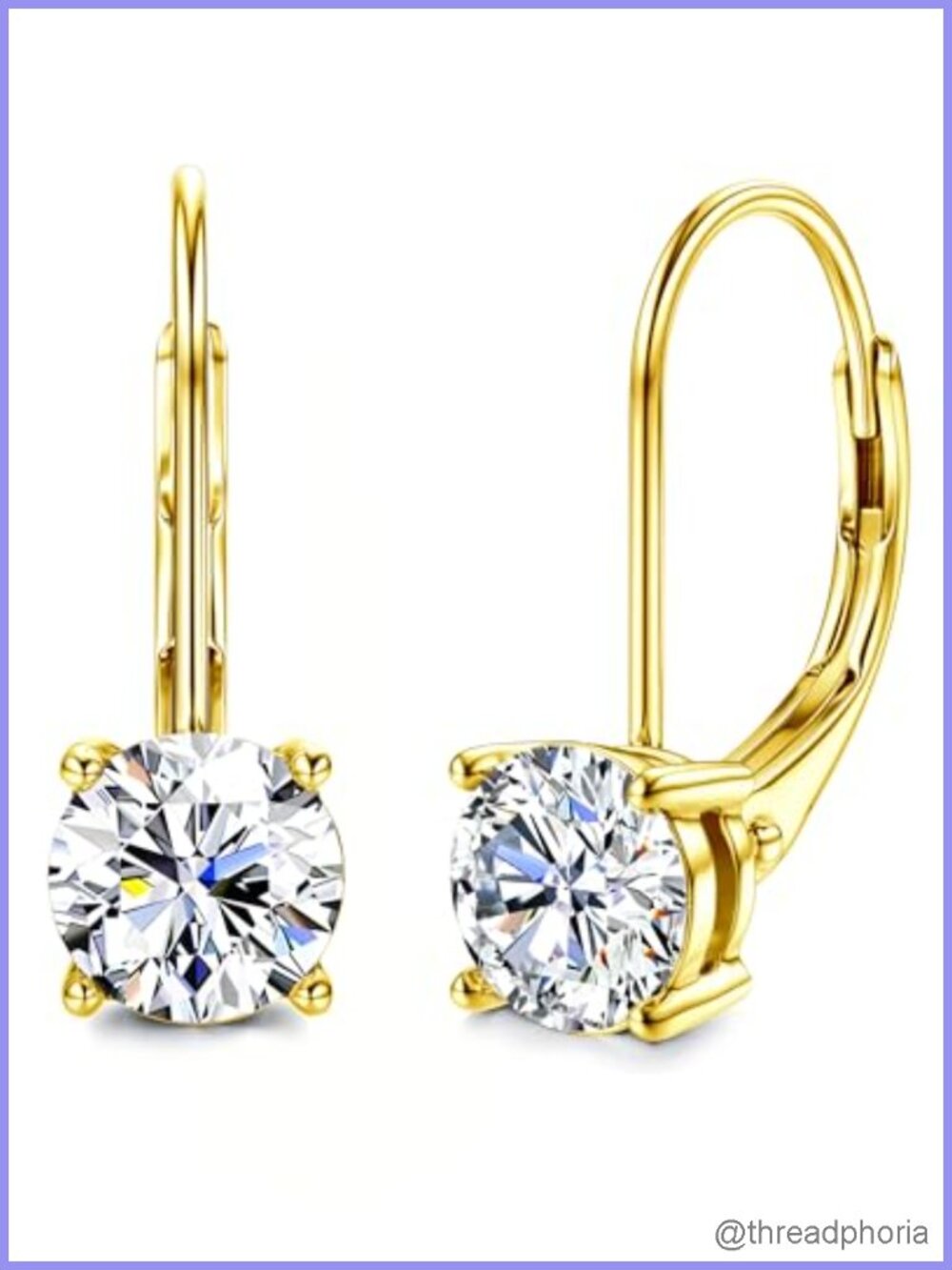 Sterling Silver Moissanite Dangle Drop Earrings Hypoallergenic GRA Certified